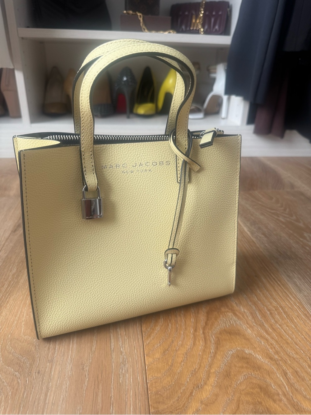 Marc Jacobs Pale Yellow Leather Satchel